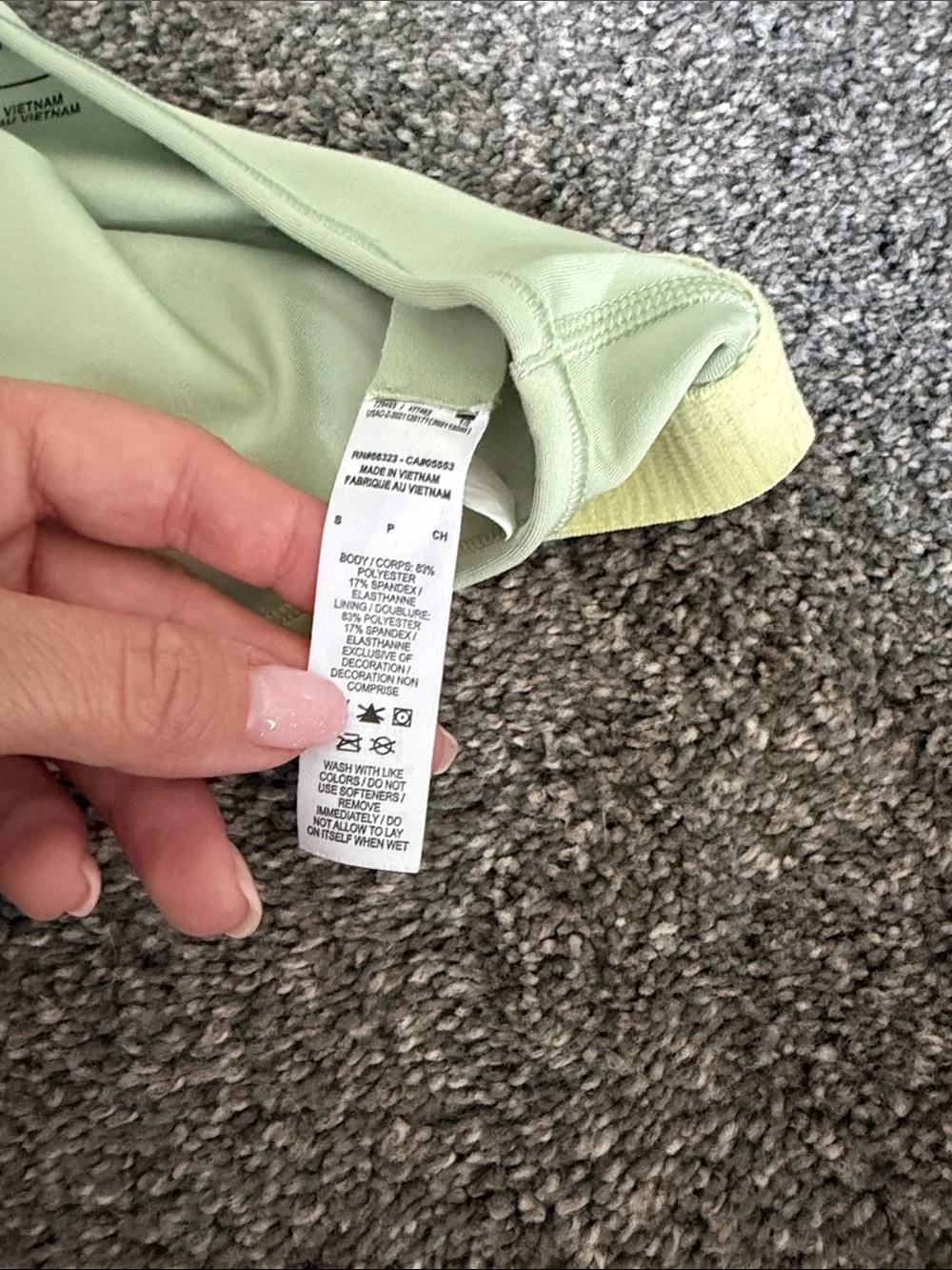 Nike Girls Green Sports Bra
